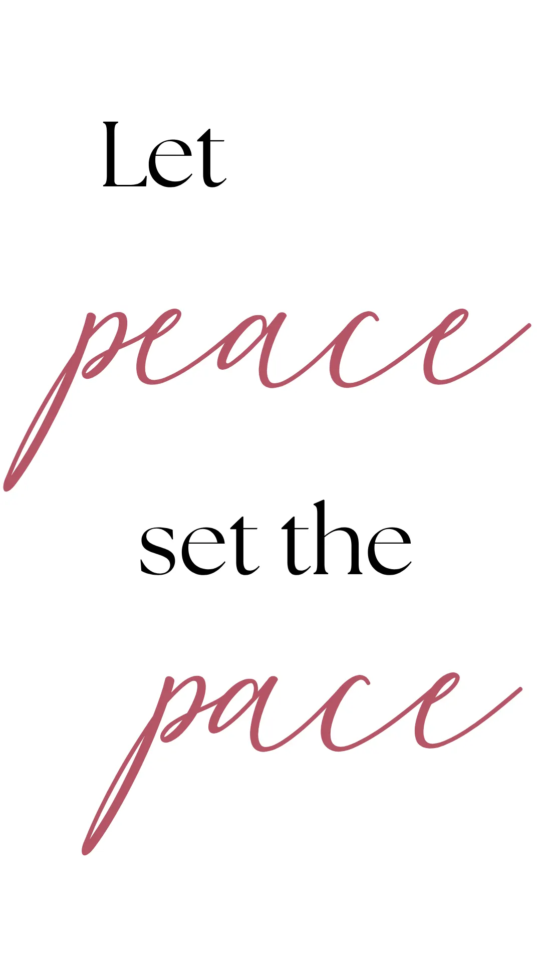 Let peace set the pace - Shalom Life Retreat