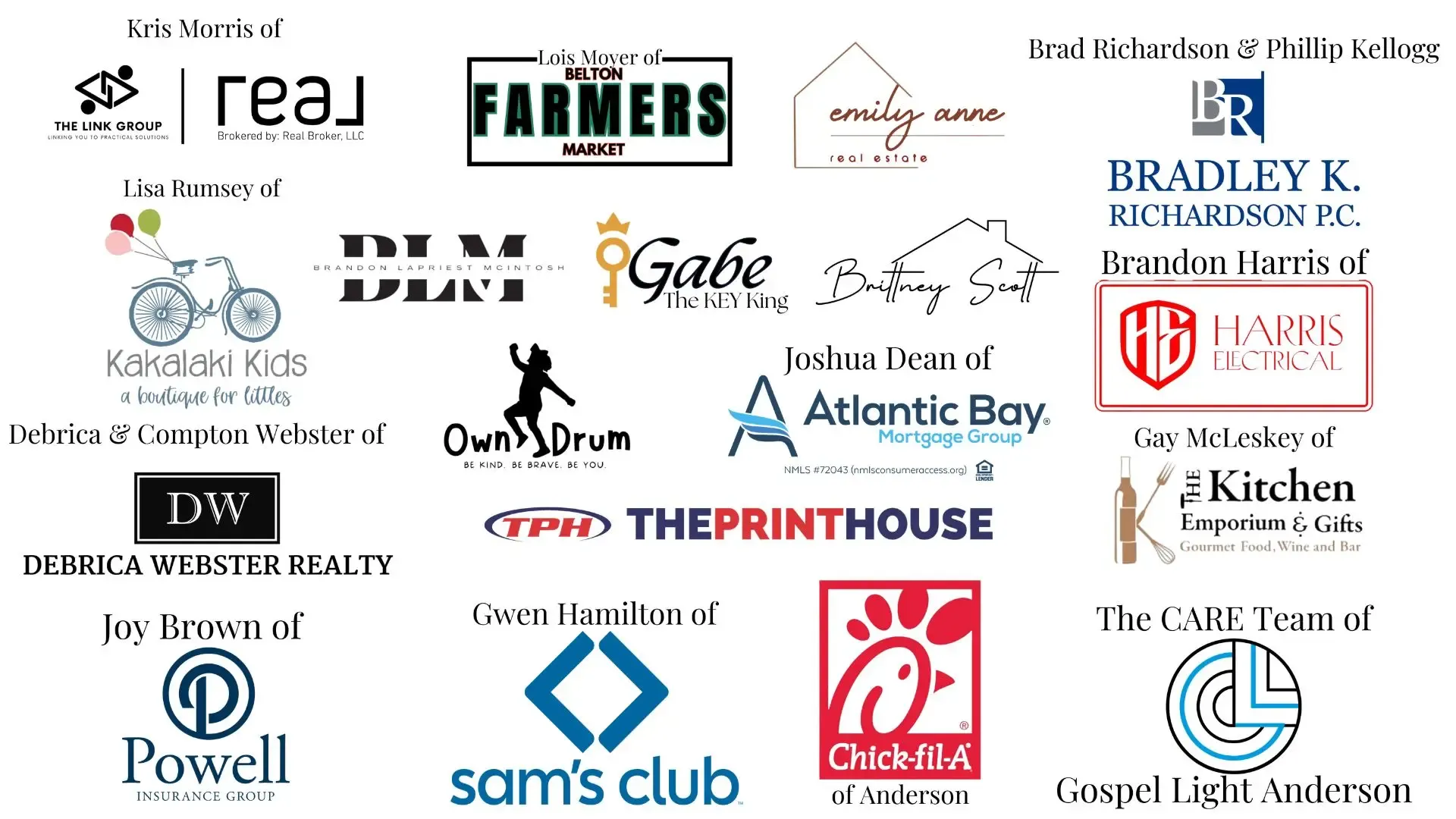 Value Village Collective Community Partners including Chick-fil-A, Sam's Club, and Atlantic Bay Mortgage Group