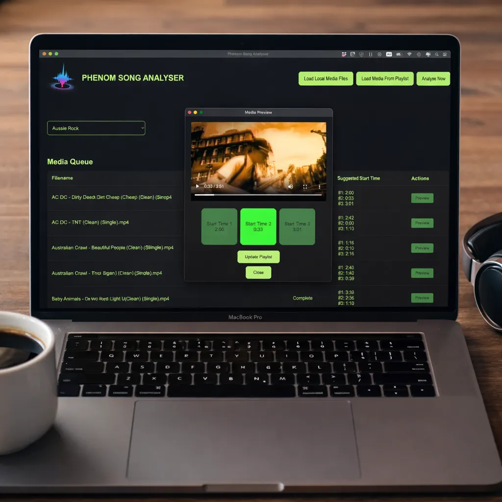 phenom song analyser is easy to user