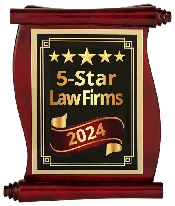 5StarLawFirms plaque