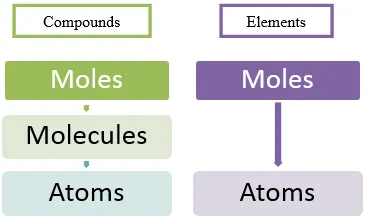 moles to molecules