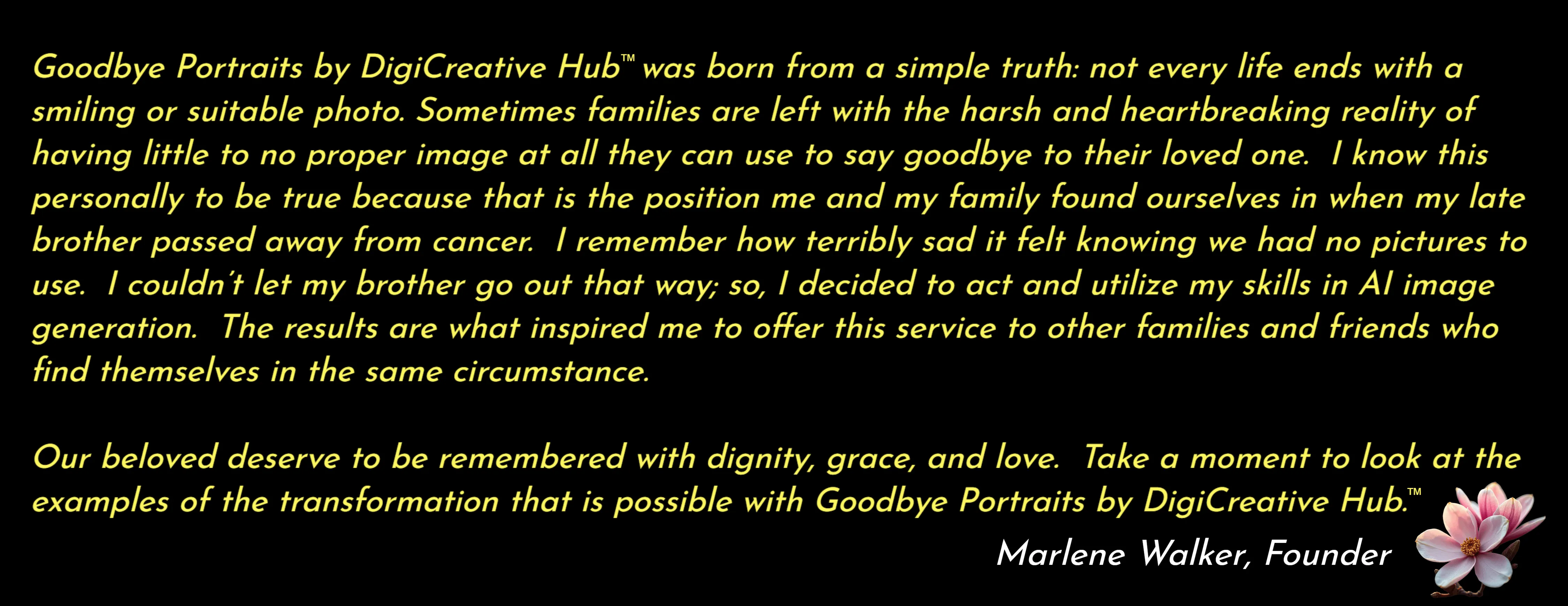 Message from the Founder