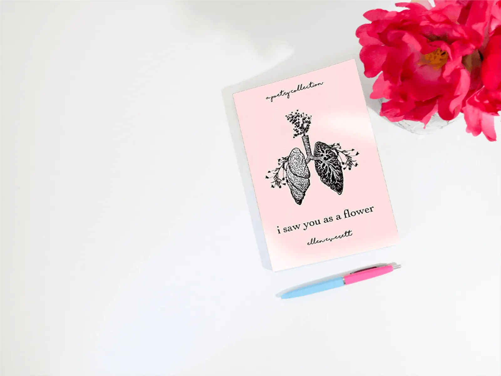 I saw you as a flower poetry book