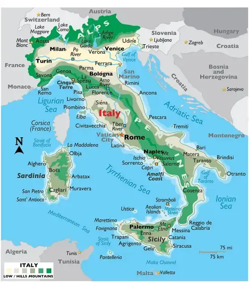 Italy map