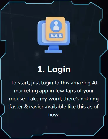 Just 3 Easy Steps - 1. Login