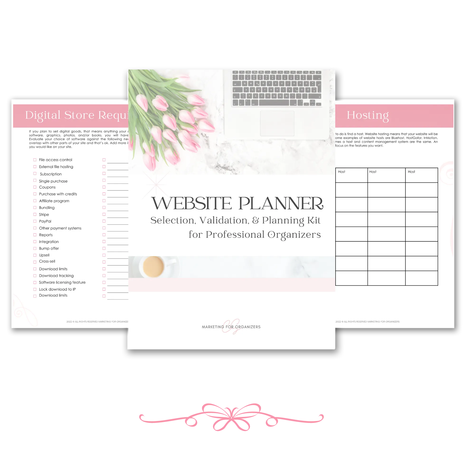 Website Planner mockup