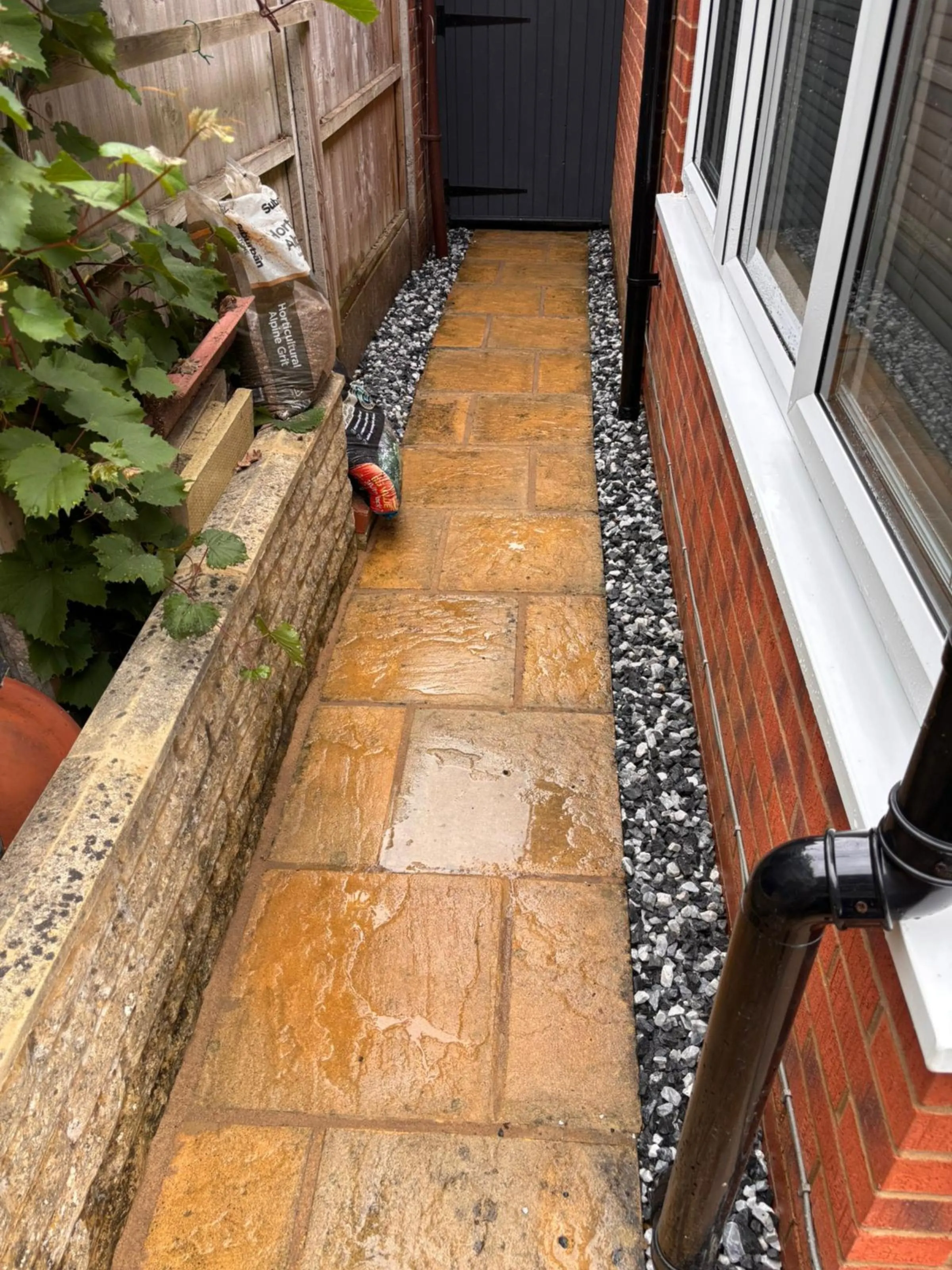 Patio Pathway In Pattern Imprinted Concrete