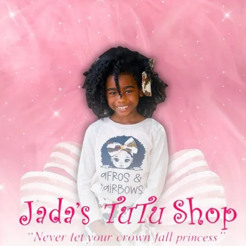 Jada wearing one of her custom tutus from Jada's Tutu Shop