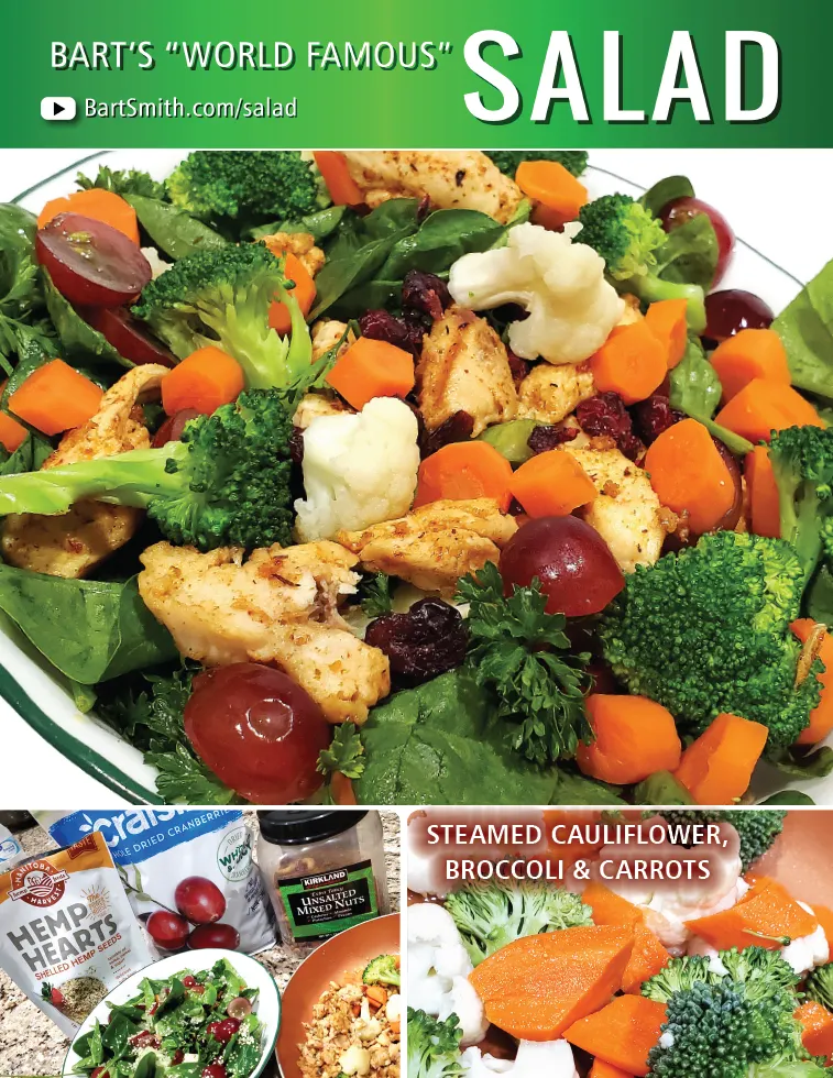 Bart Smith's Spinach & Salmon Salad Recipe Press Release