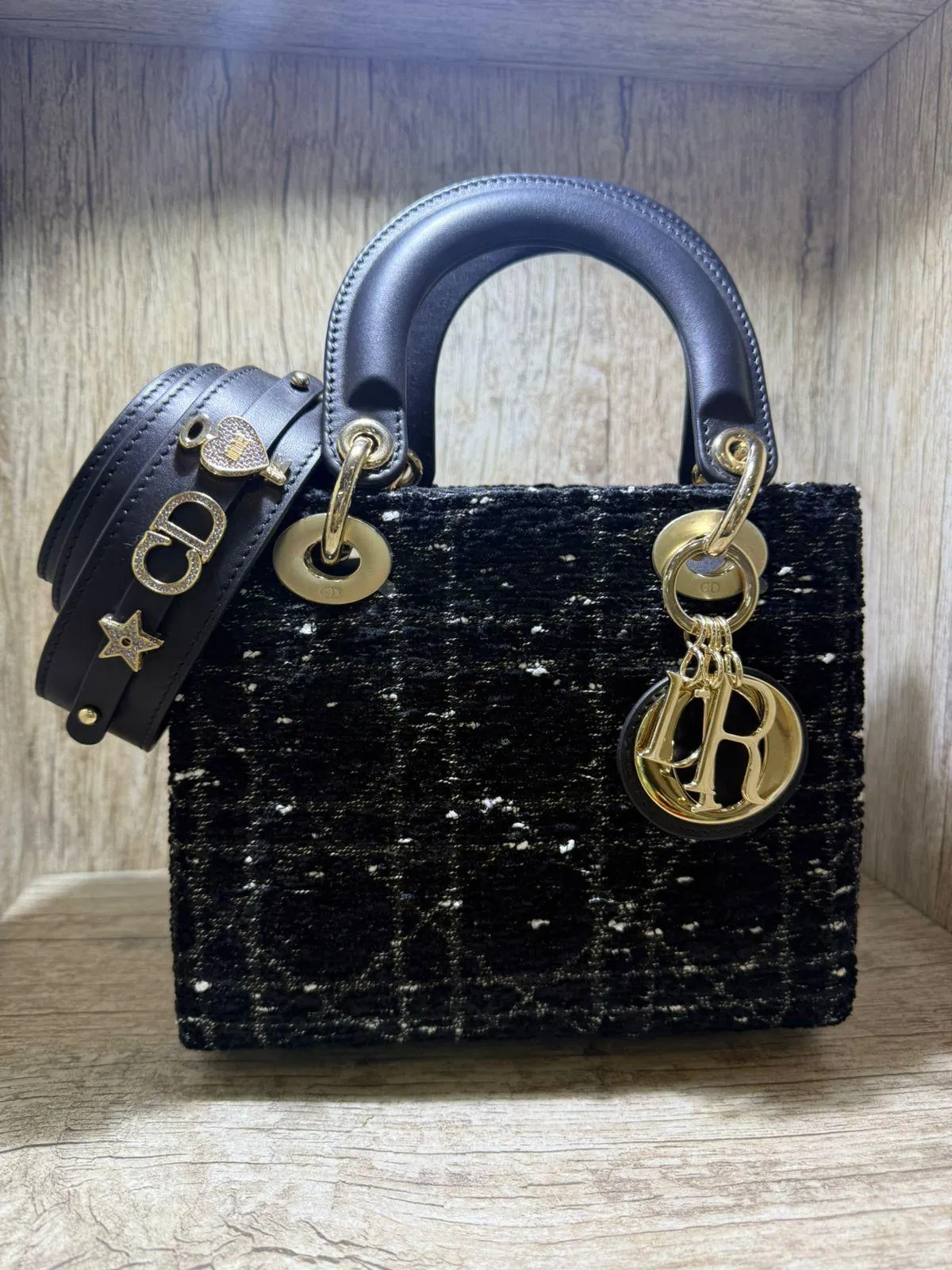 bolsa tote christian dior lady dior cannage