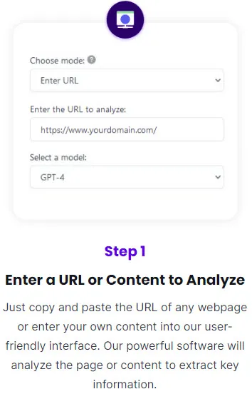 Enter a URL or Content to Analyze