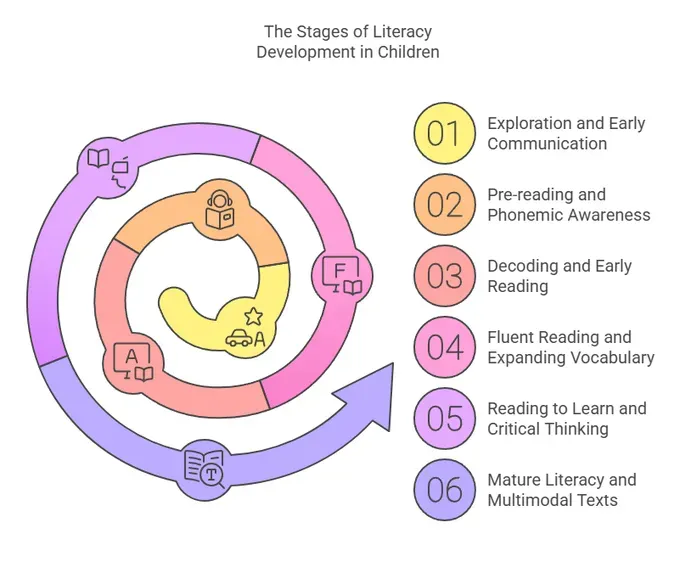 the stages of literacy development in children