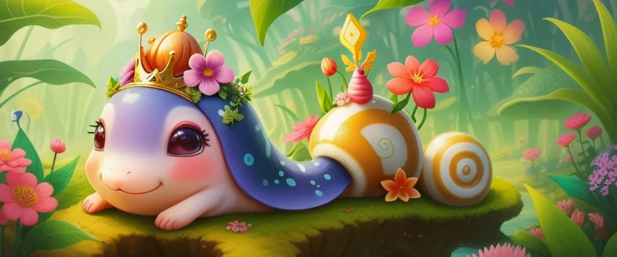 cute king snail