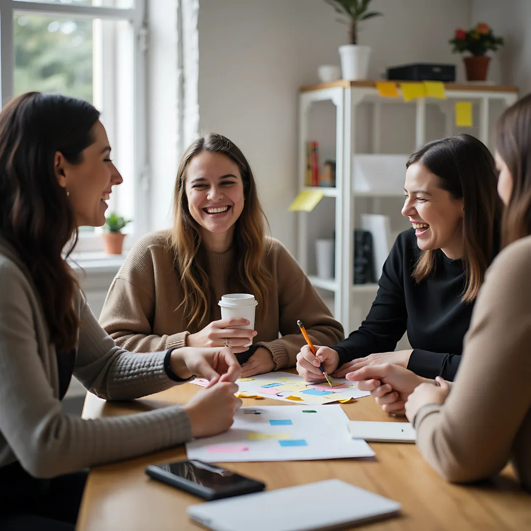 Group of woman entrepreneurs laughing