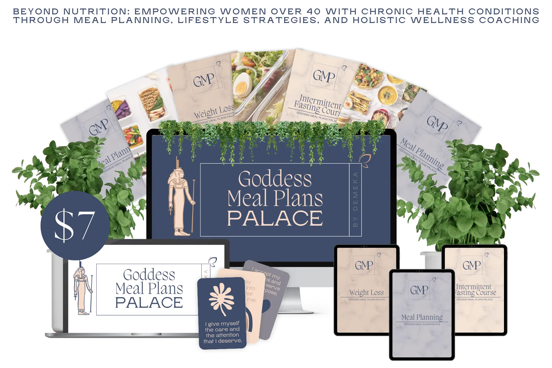 Goddess Meal Plans Palace Mockup
