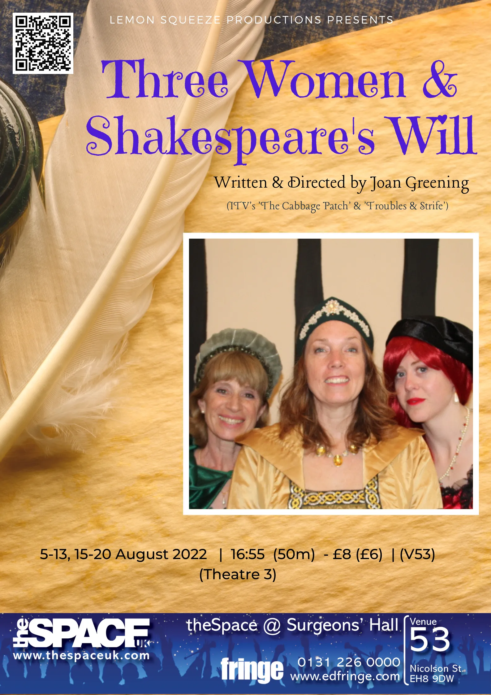 Three Women and Shakepeare's Will