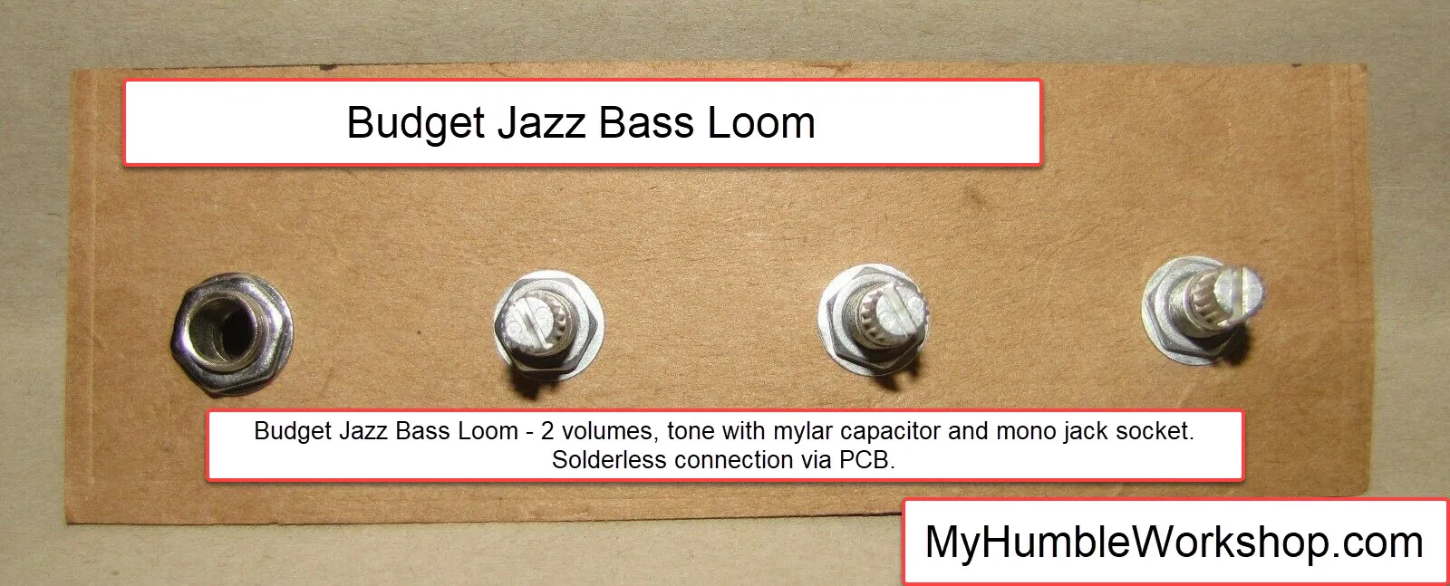 Budget Jazz bass loom