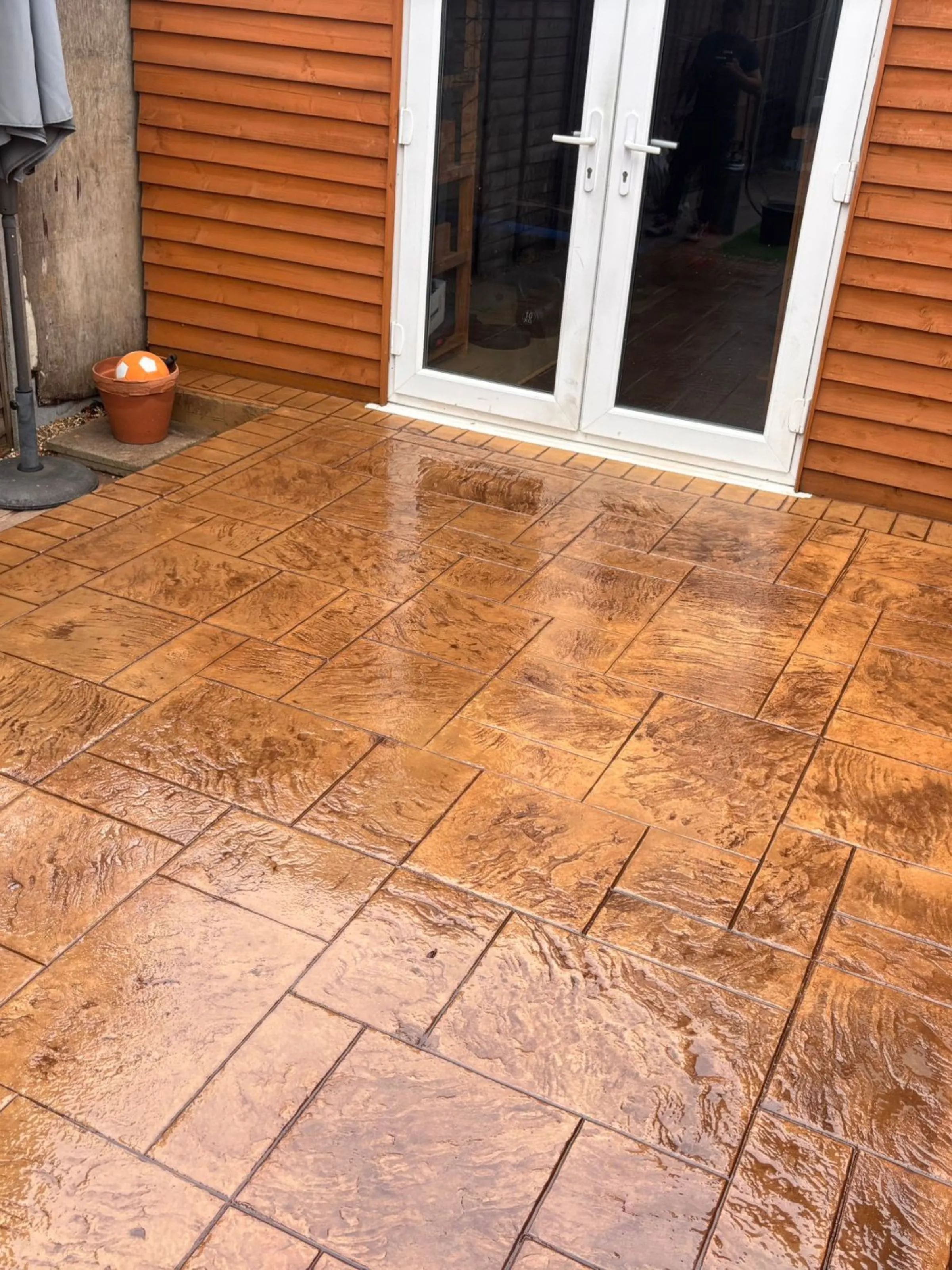 Pattern Imprinted Concrete For Any Size Of Patio