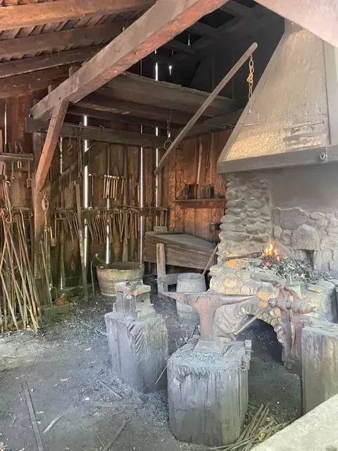 Blacksmiths forge at Jamestown Settlement