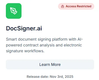 docsigner digital signature management software