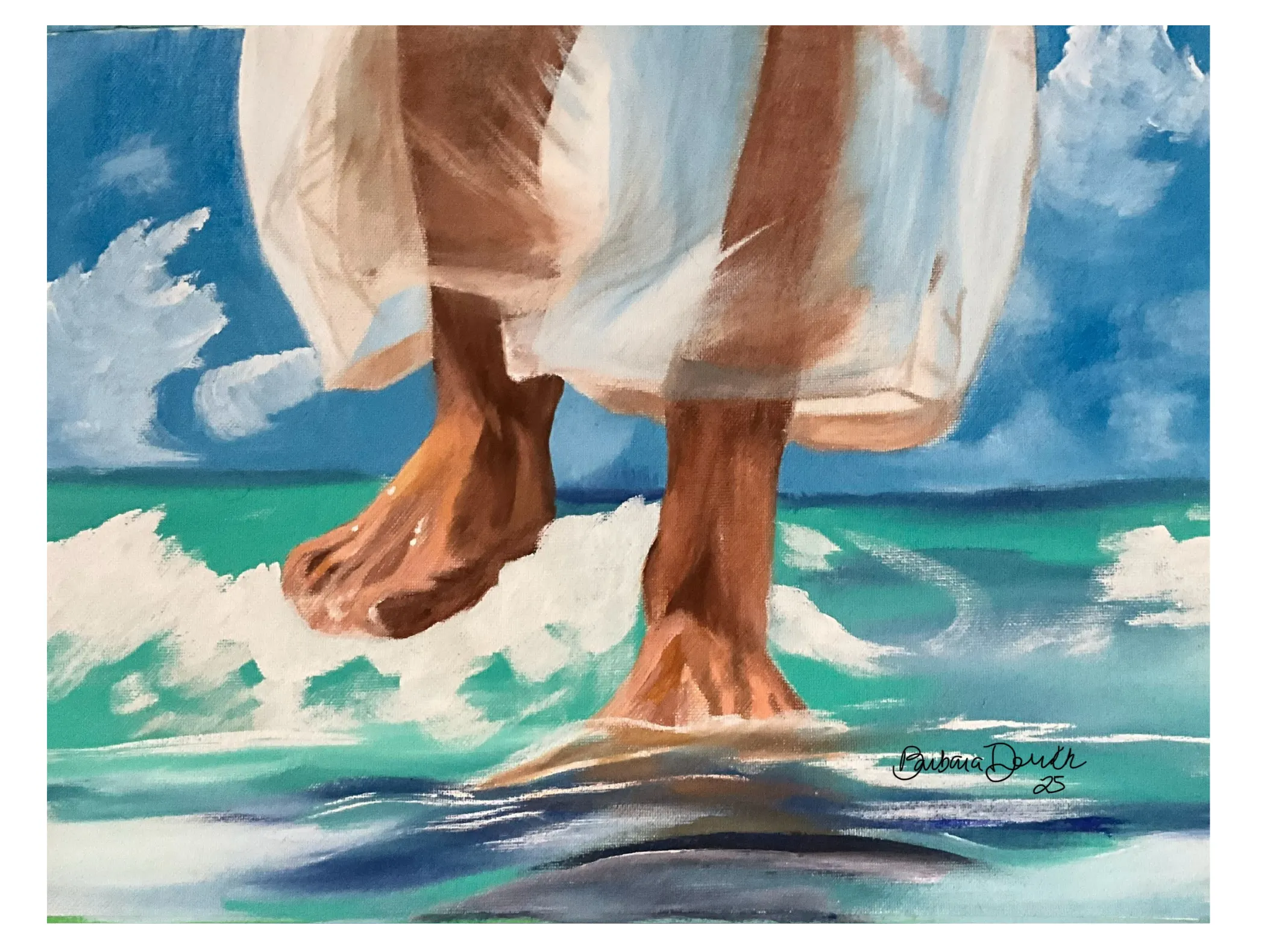 Painting Titled: Drawn Near by Barbara Derrick 2025