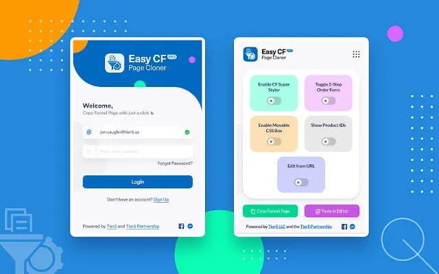 click funnels easy page cloner login