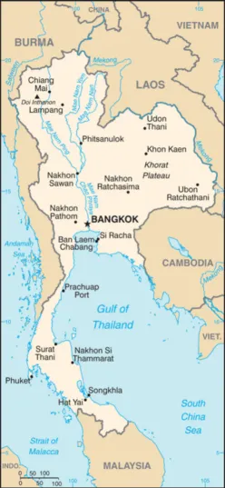 Thailand map