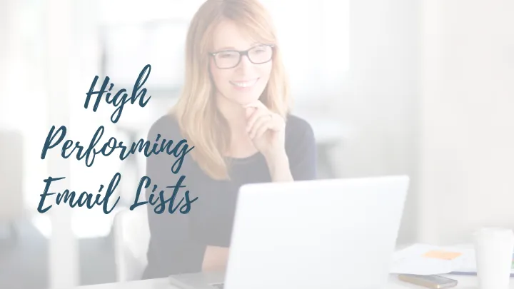 High performing email list course