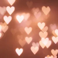 glowing gold hearts