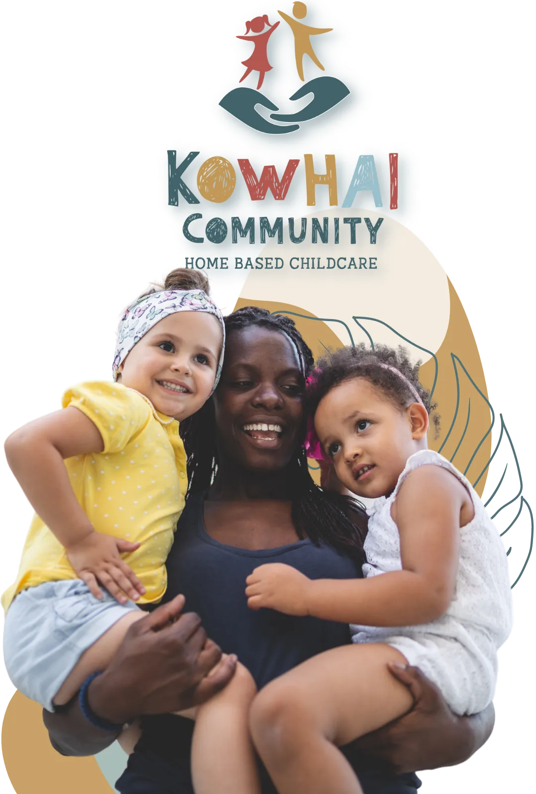 Kowhai Community Header Image of teacher with children