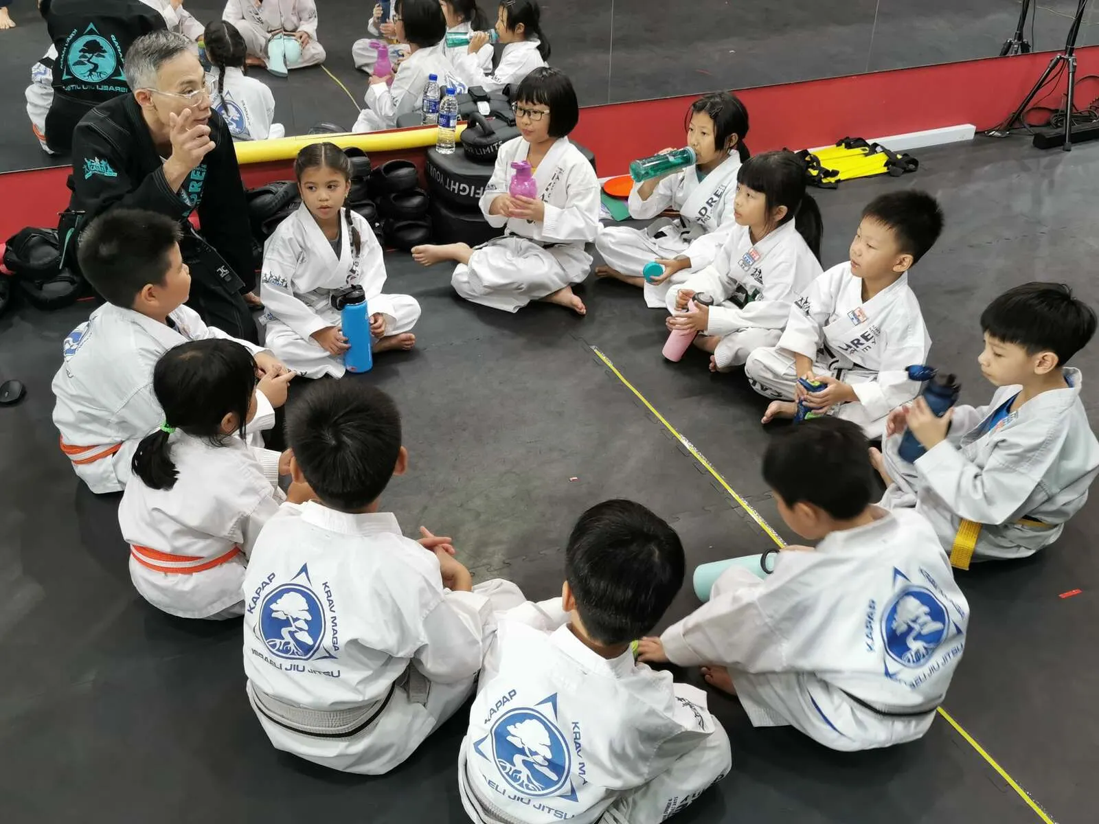 Kids self-defence education class focused on awareness, listening and personal safety skills