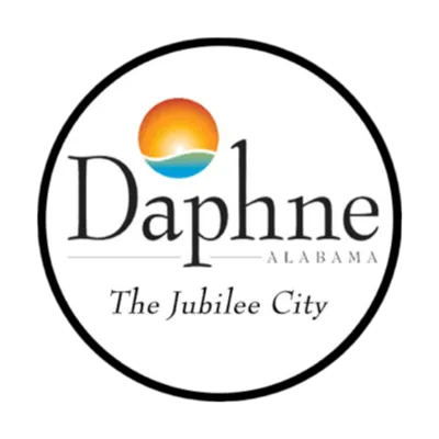<alt=“City of Daphne, Alabama logo representing local exterior cleaning services area.”>