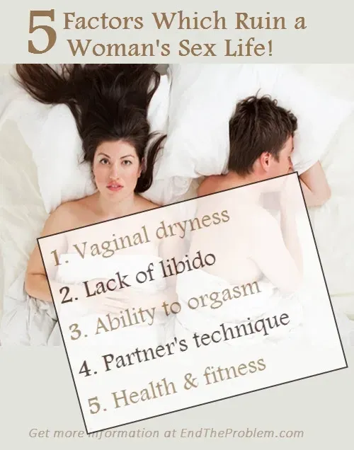 factors which ruin a woman's sex life