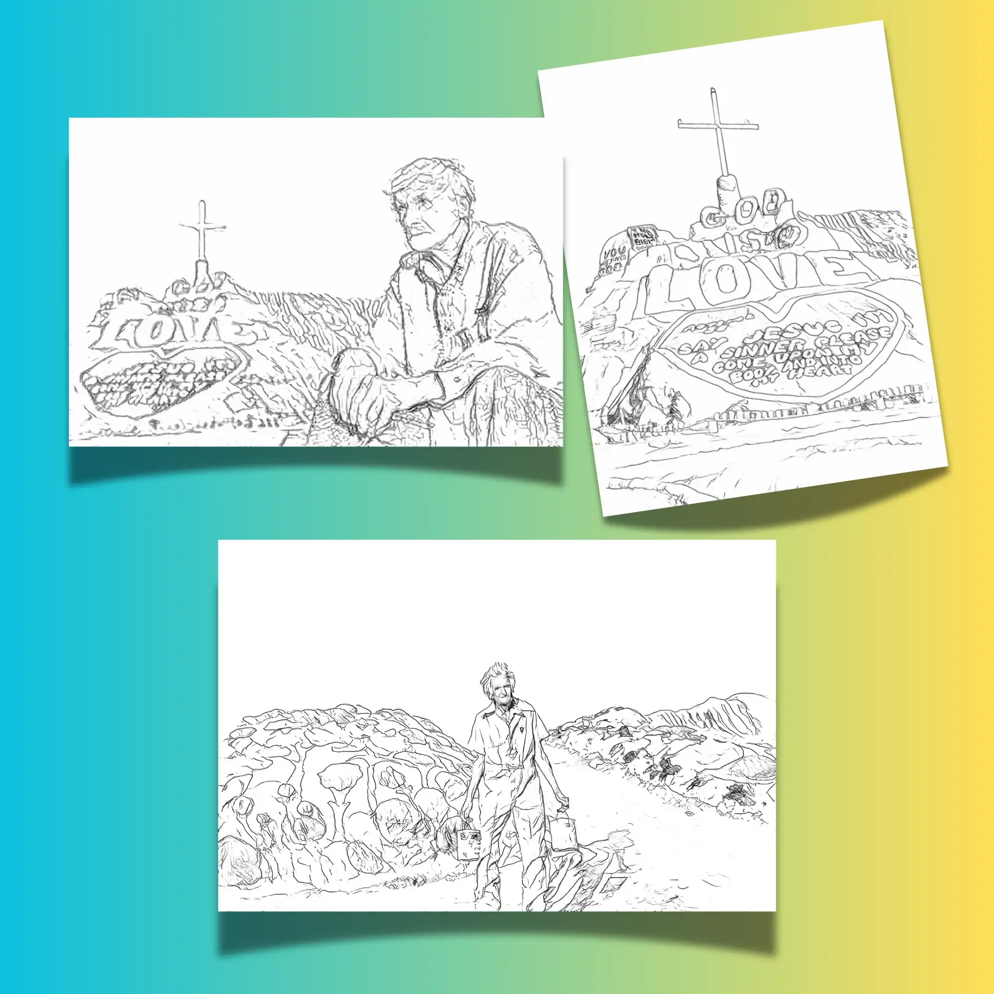 leonard-c-knight-salvation-mountain-coloring-pages
