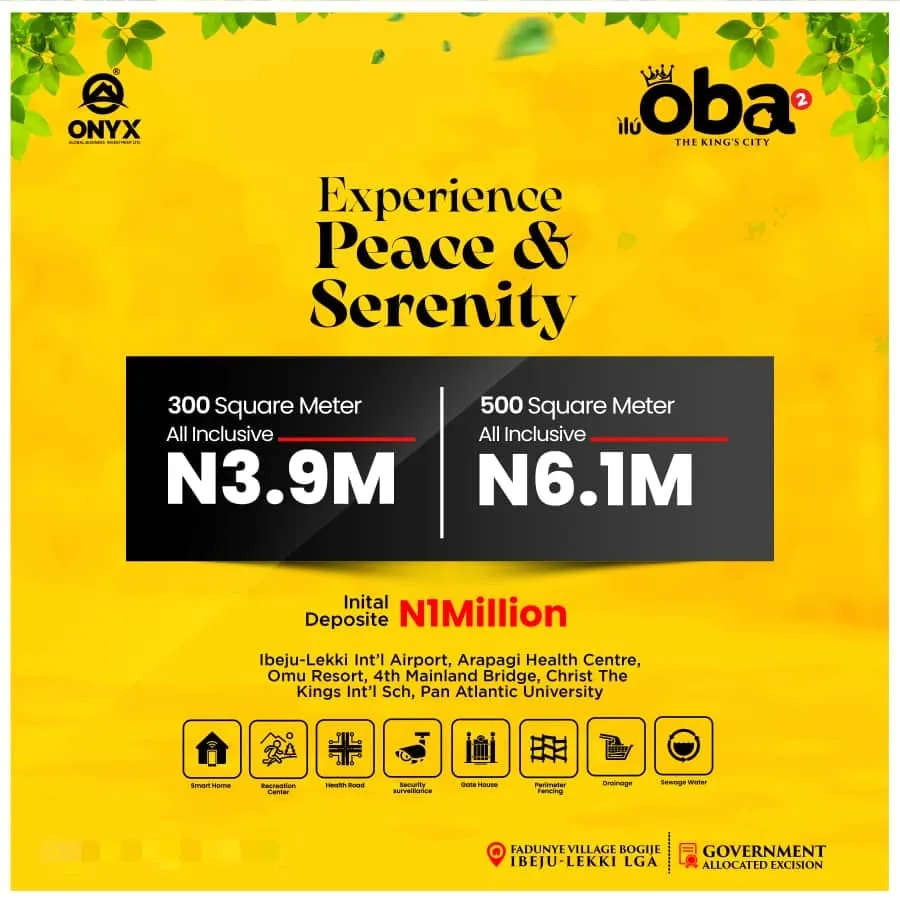 Ìlú Oba² The city of Kings is now having phase 2