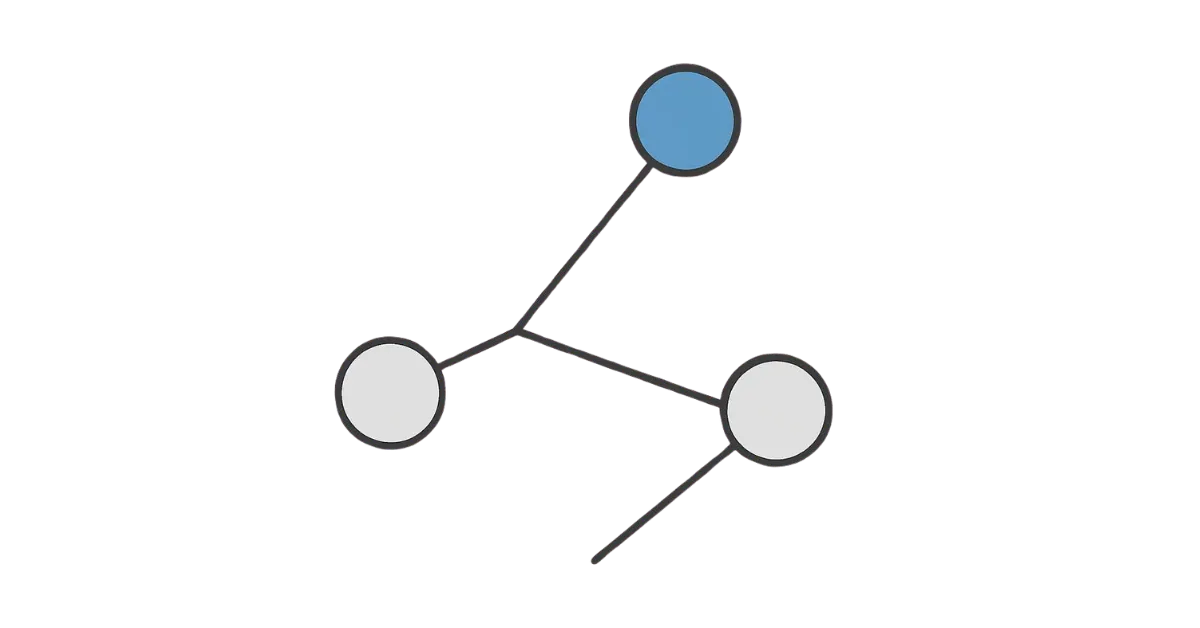 network map with 3 nodes