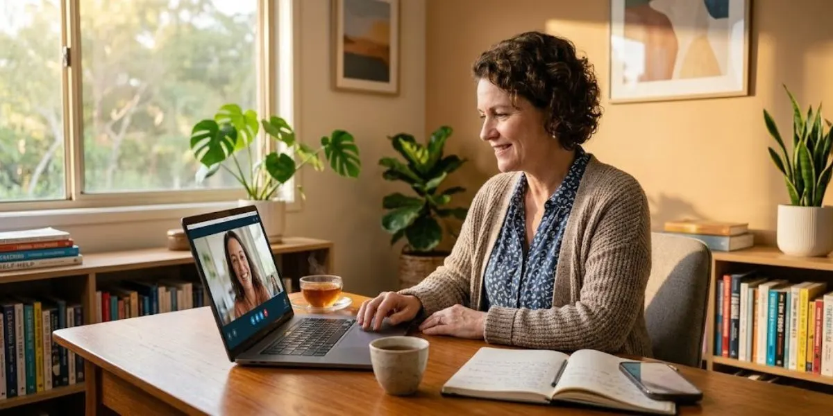 A life coach using a personal AI assistant to streamline their marketing, allowing them more time to focus on client sessions and business growth.