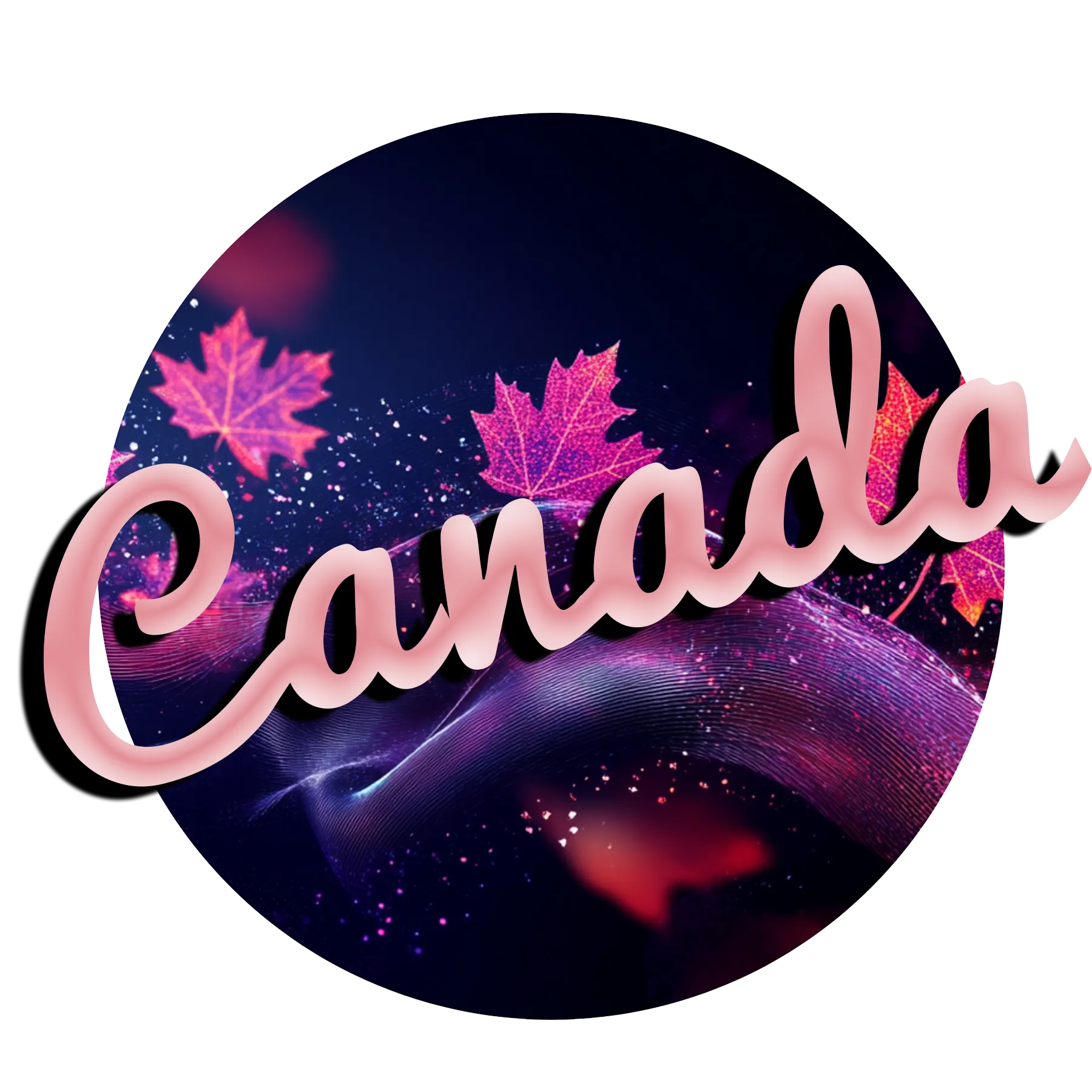 Izzy on the Eyes Canada store button with red maple leaf and Canada text
