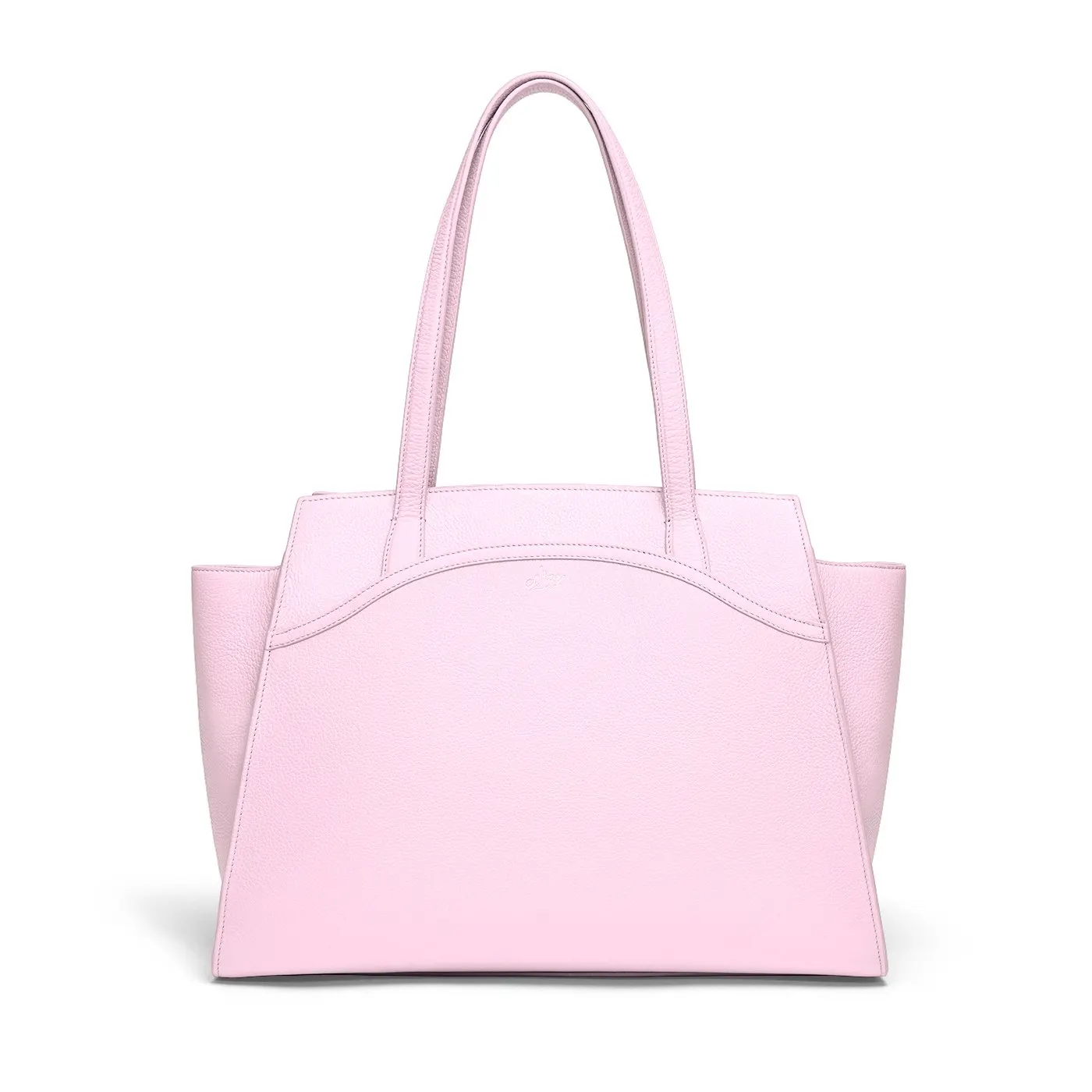 A display of blush pink Tang Dynasty Grace Tote, a bag that is inspired by the glory of Tang Dynasty