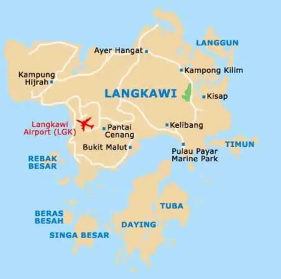 Langkawi map