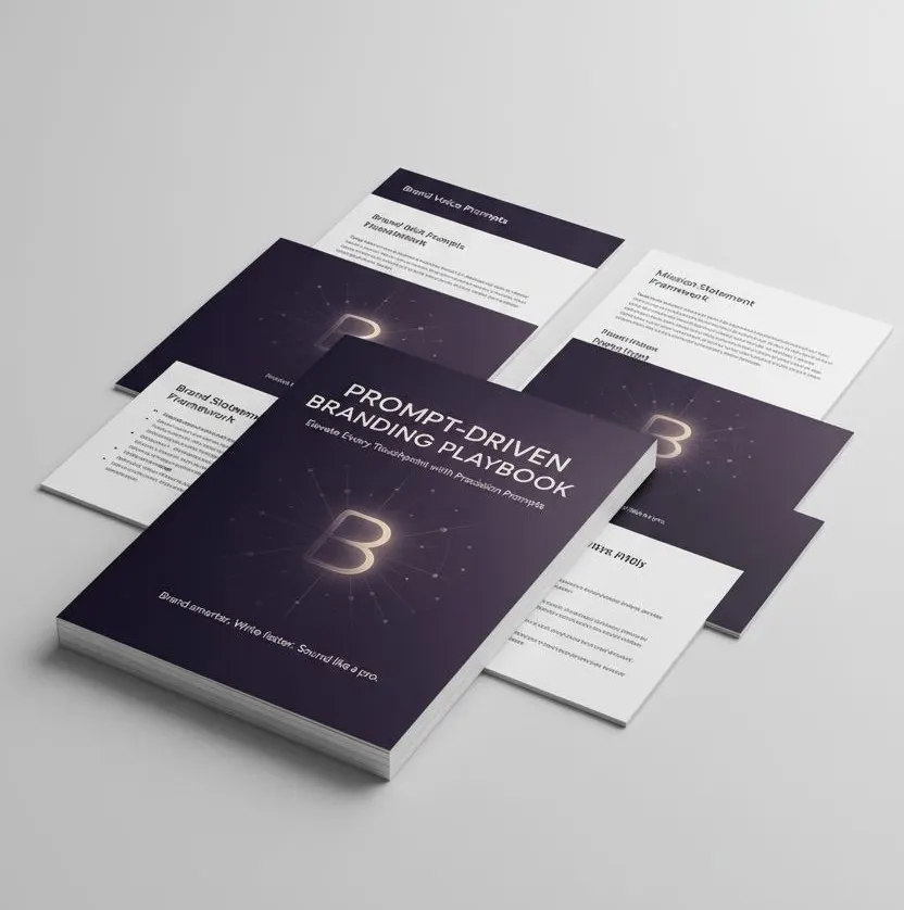 Prompt Driven Branding Playbook mockup
