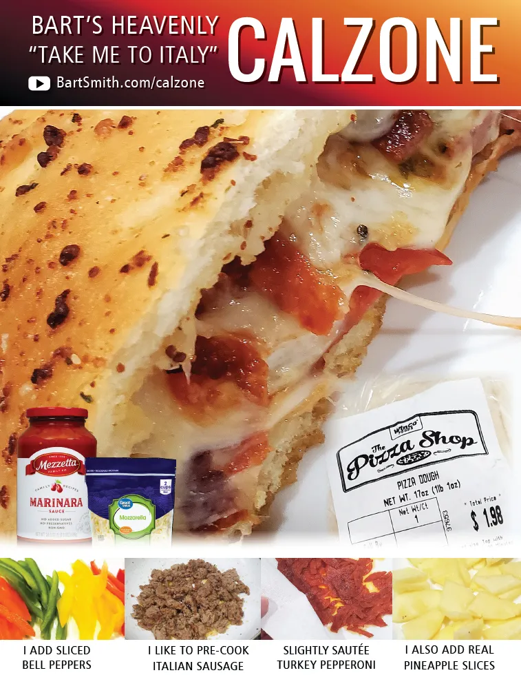 Bart Smith's Calzone Recipe Press Release