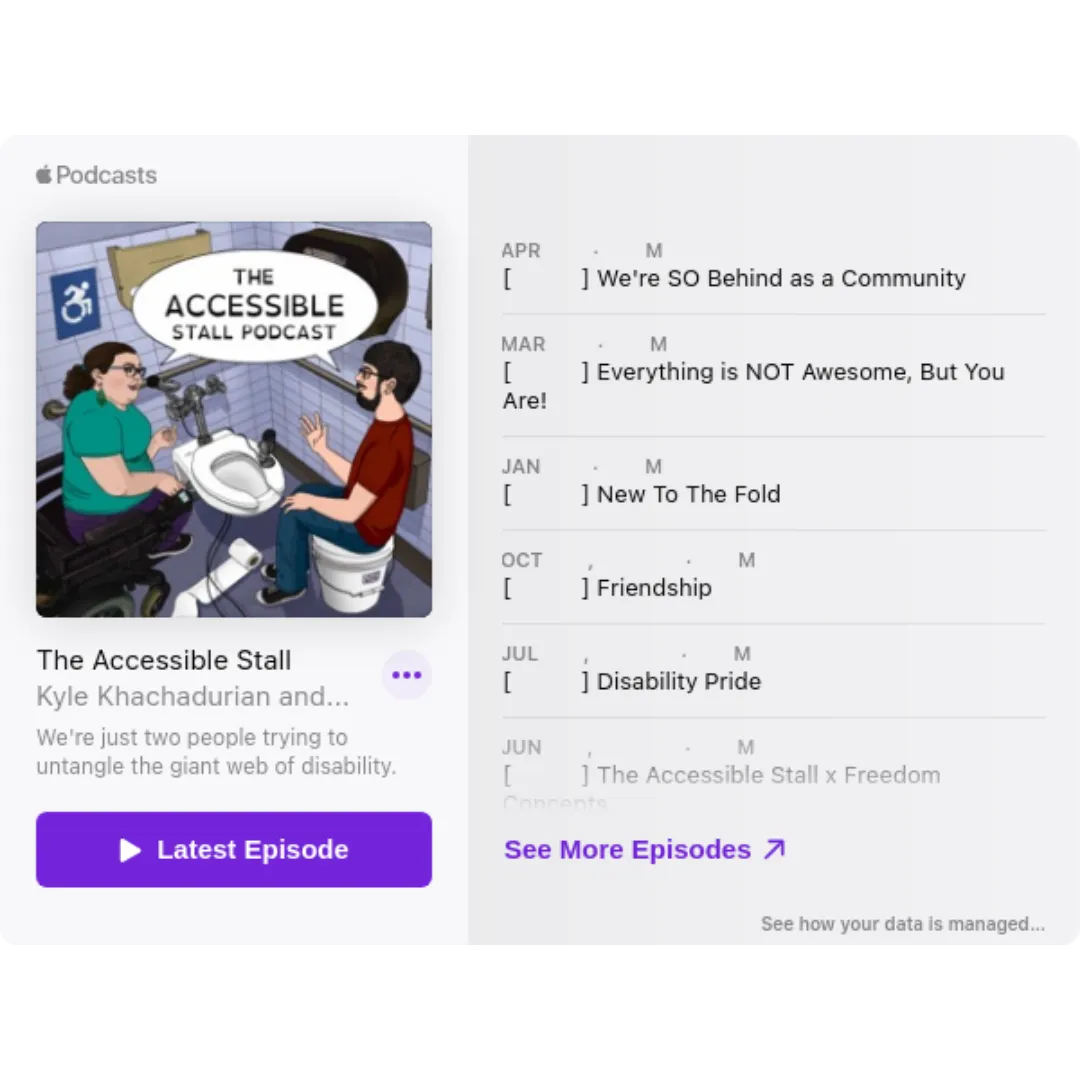 The Accessible Stall Podcast