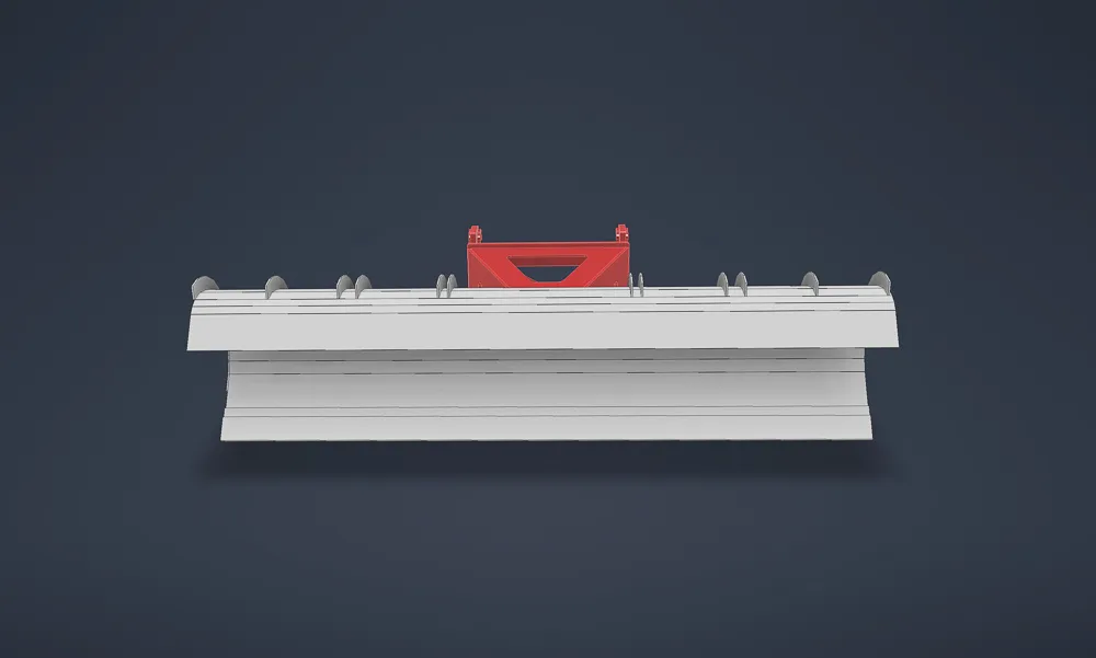 snow plow rendering view from front
