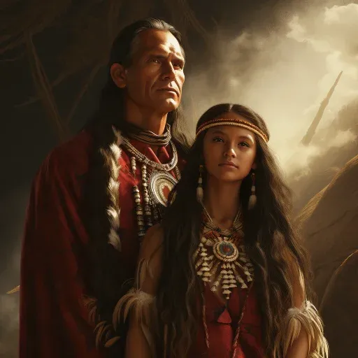 17m-4tale_Pocahontas_and_her_father