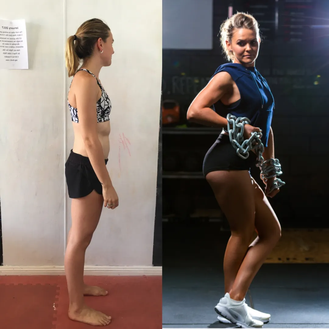 Ruth lost weight, toned up and built glutes after two kids and overcame mental health challenges