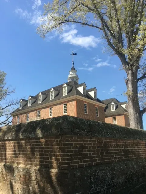 The Capitol building reconstruction in Colonial Williamsburg