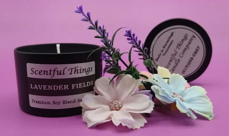 Scentful Things Candles withh Lavende