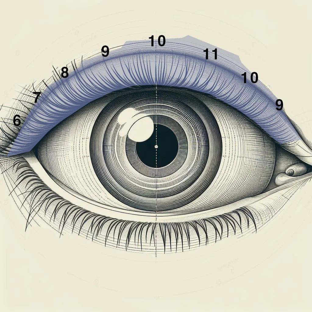 Natural eyelash mapping