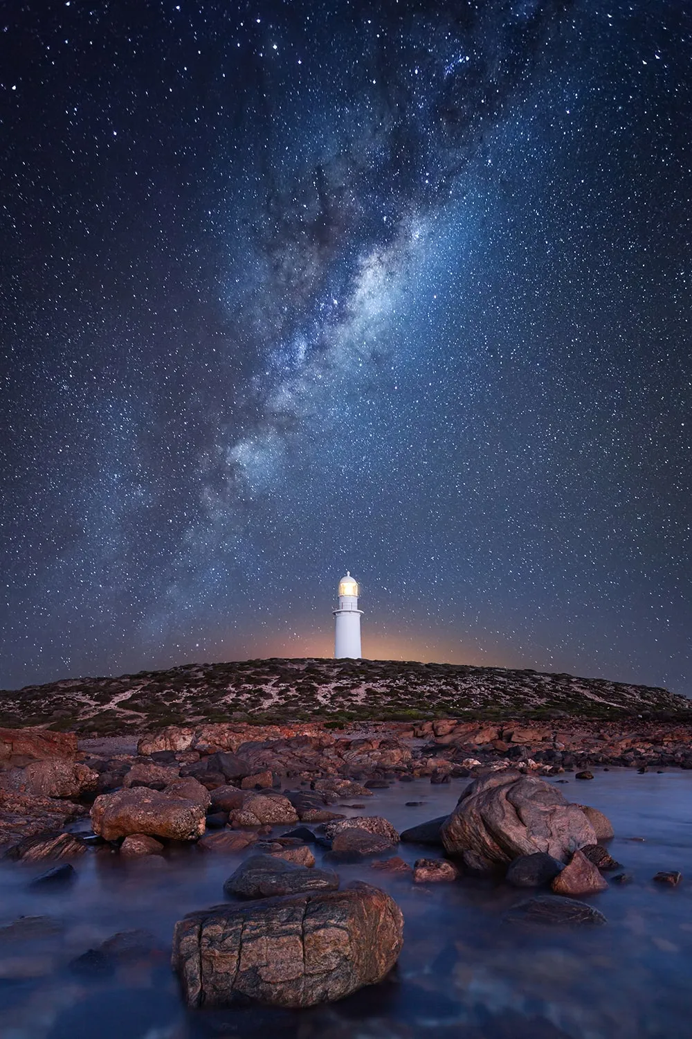 Corney Point Lighthouse Milky Way
